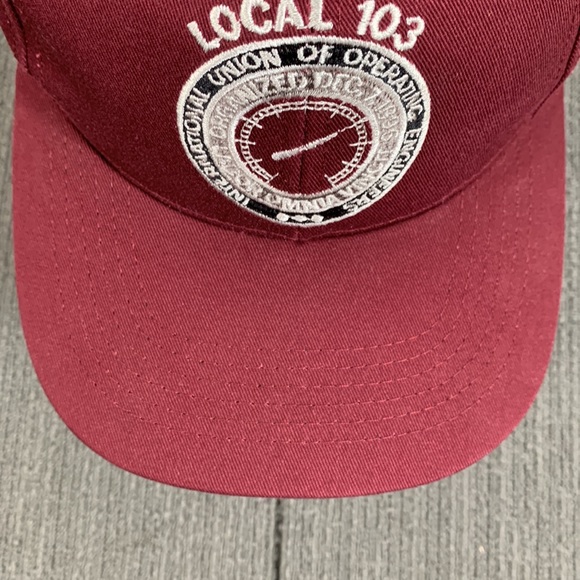 Vintage Local 103 Snapback Hat Mens Adjustable Maroon Baseball Cap Graffiti - Picture 4 of 13